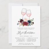 Invitation Dîner De Dégustation De Vins À Fleur Radiant (Devant)