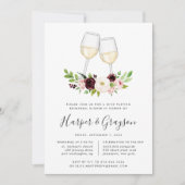 Invitation Dîner De Dégustation De Vins Blush Romance (Devant)