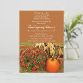 Invitation Dîner de famille Thanksgiving (Debout devant)