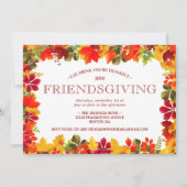 Invitation Dîner de fête d'Action de grâce entre amis en auto (Devant)