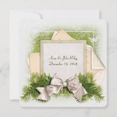 Invitation dîner de fête d'anniversaire de mariage de Noël (Devant)