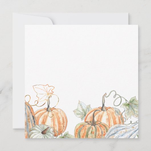 Invitation Dîner de fête d'automne (Dos)