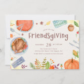 Invitation Dîner de fête de l'automne de l'Action de l'amitié (Devant)