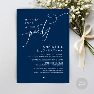Invitation Dîner de fête de mariage avec danses pour un bonhe