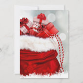 Invitation Dîner de fête de Noël d'entreprise rouge (Dos)