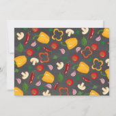 Invitation Dîner de fête de pizza fête d'anniversaire Photo I (Dos)