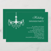 Invitation Dîner De Fête Du Chandelier (Devant / Derrière)