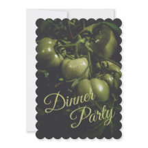 Dîner de fête rustique aux tomates vertes lunaires