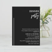 Invitation Dîner de Fiançailles Élégant (Debout devant)