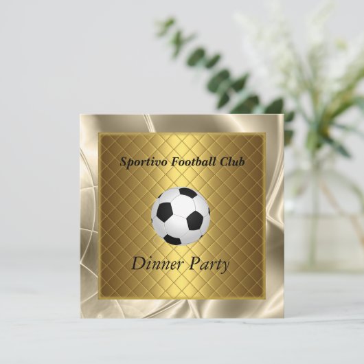 Invitation Dîner de football (Debout devant)