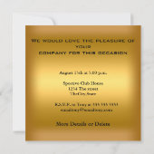 Invitation Dîner de football (Dos)