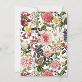 Invitation Dîner de gala dans un jardin botanique élégant (Dos)