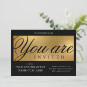 Invitation Dîner de Gala de Charité annuel Black & Gold Busin (Debout devant)