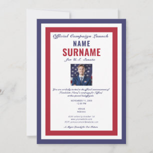 Invitation Dîner de gala de la campagne officielle du candida