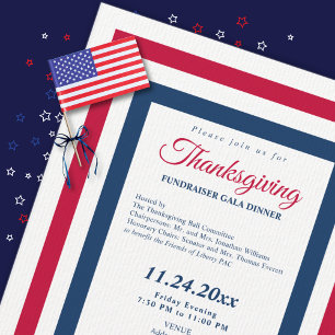 Invitation Dîner de gala de levée de fonds patriotique 2026 P