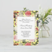 Invitation Dîner de gala du jardin botanique élégant Printemp (Debout devant)