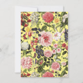 Invitation Dîner de gala du jardin botanique élégant Printemp (Dos)