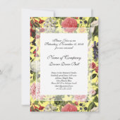 Invitation Dîner de gala du jardin botanique élégant Printemp (Devant)