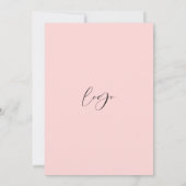 Invitation Dîner de gala élégant, rose et rouge pour entrepri (Dos)