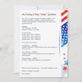 Invitation Dîner de gala pour la campagne de financement du d (Dos)