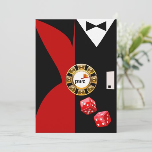 Invitation Dîner de gala PwC Casino Royale Vegas Swank (Debout devant)