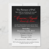 Invitation Dîner de gala PwC Casino Royale Vegas Swank (Dos)
