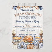 Invitation Dîner de grâce amis de la famille (Devant / Derrière)