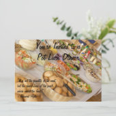 Invitation Dîner de la chance (Debout devant)