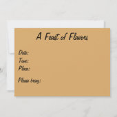 Invitation Dîner de la chance (Dos)