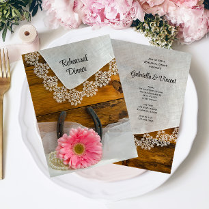 Invitation Dîner de la Daisy rose Pays de la répétition occid