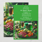 Invitation Dîner de la fête de la Saint-Patrick  (Devant / Derrière)