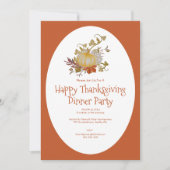 Invitation Dîner de la fête de Thanksgiving (Devant)