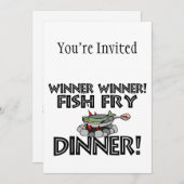 Invitation Dîner de la Fish Fry (Devant / Derrière)