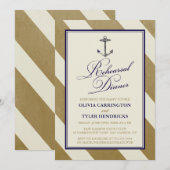 Invitation Dîner de la Marine Nautique et de la Répétition d' (Devant / Derrière)