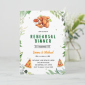 Invitation Dîner de la pizza et des ailes (Debout devant)