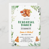 Invitation Dîner de la pizza et des ailes (Devant / Derrière)