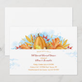 Invitation Dîner de la récolte de la gloire d'automne (Devant / Derrière)