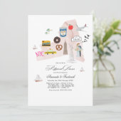 Invitation Dîner de la répétition de mariage à New York (Debout devant)