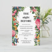 Invitation Dîner de la répétition de mariage victorienne (Debout devant)