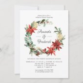 Invitation Dîner de la répétition de Noël Wintertide Woodland (Devant)