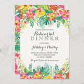 Invitation Dîner de la Répétition hawaïenne (Devant / Derrière)