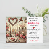 Invitation Dîner de la Saint Valentin (Debout devant)