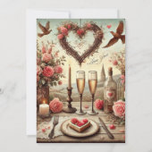 Invitation Dîner de la Saint Valentin (Dos)