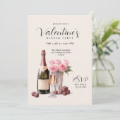 Invitation Dîner de la Saint Valentin au Champagne (Debout devant)