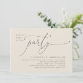 Invitation Dîner de Mariage Dansant Pour un Bonheur Éternel (Debout devant)