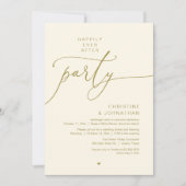 Invitation Dîner de Mariage Dansant Pour un Bonheur Éternel (Devant)