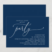 Invitation Dîner de Mariage Dansant pour un Bonheur Éternel (Devant / Derrière)