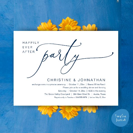 Invitation Dîner de Mariage Dansant pour un Bonheur Éternel