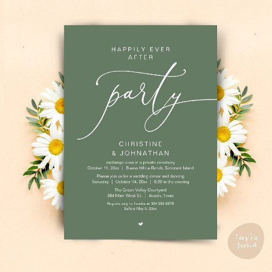 Invitation Dîner de Mariage Dansant pour un Bonheur Éternel