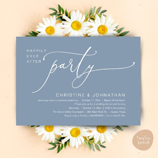 Invitation Dîner de Mariage Dansant Pour un Bonheur Éternel